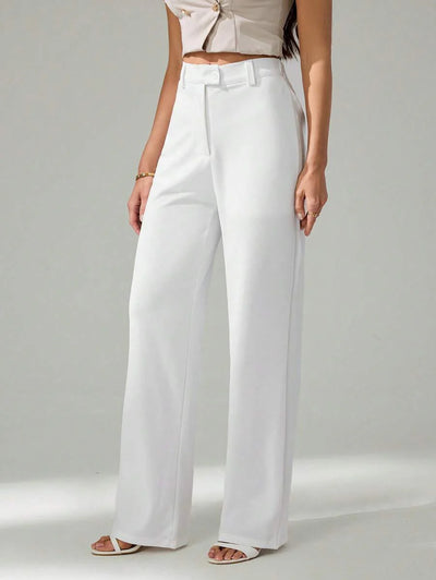 Tall Raka Byxor med Dragkedja