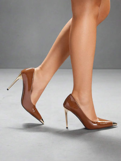 Eleganta pumps med spetsig tå