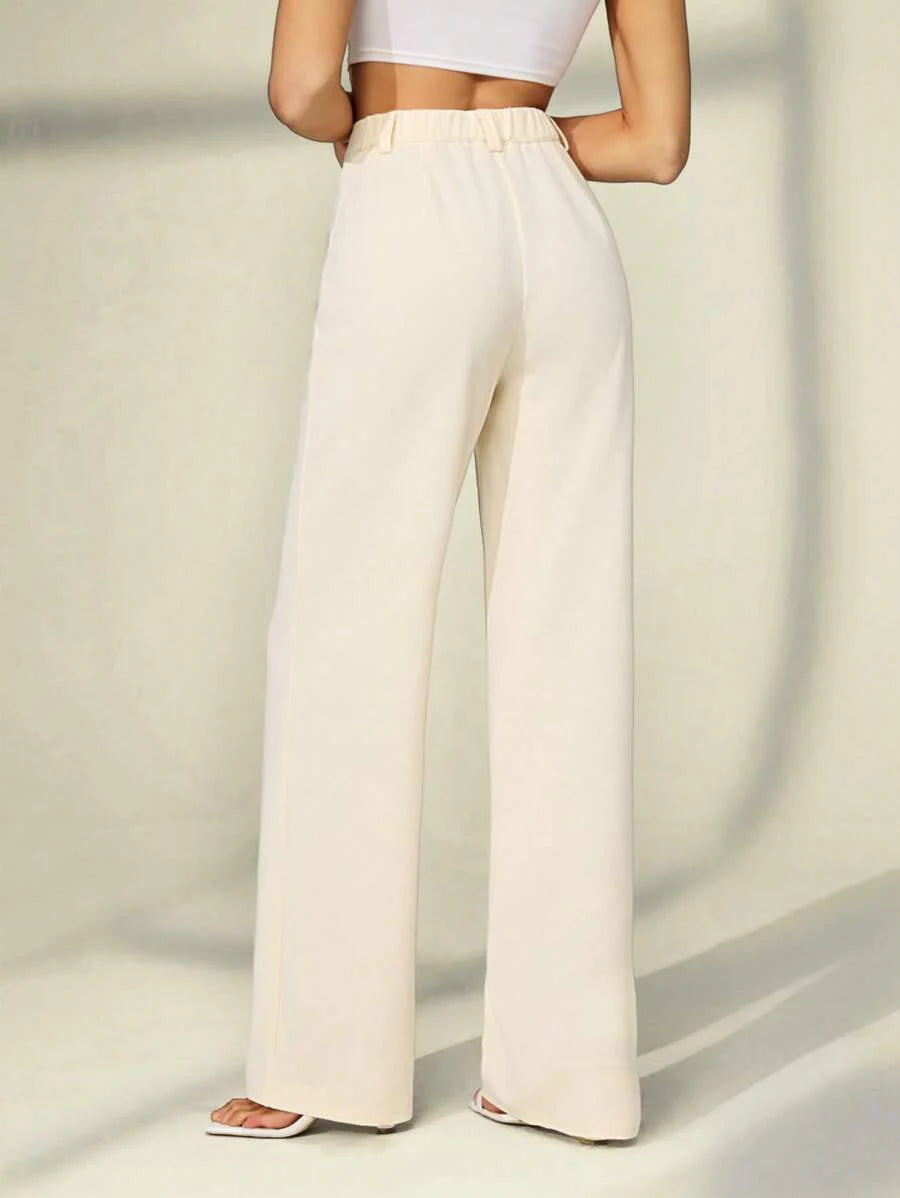 Tall Raka Byxor med Dragkedja