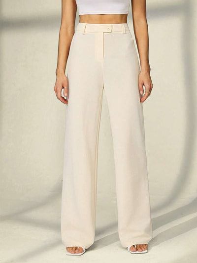 Tall Raka Byxor med Dragkedja