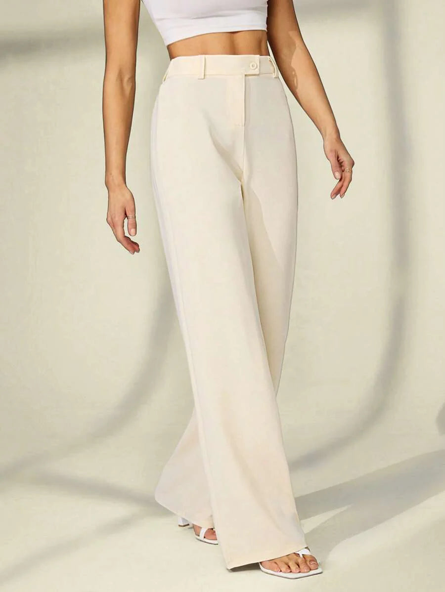 Tall Raka Byxor med Dragkedja