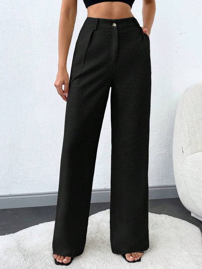 Tall Raka Byxor med Snedfickor