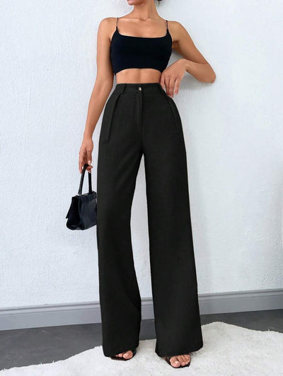 Tall Raka Byxor med Snedfickor