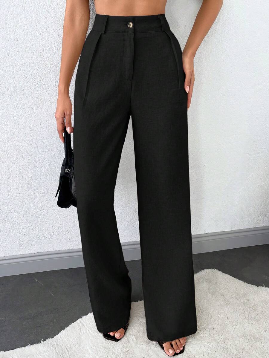 Tall Raka Byxor med Snedfickor