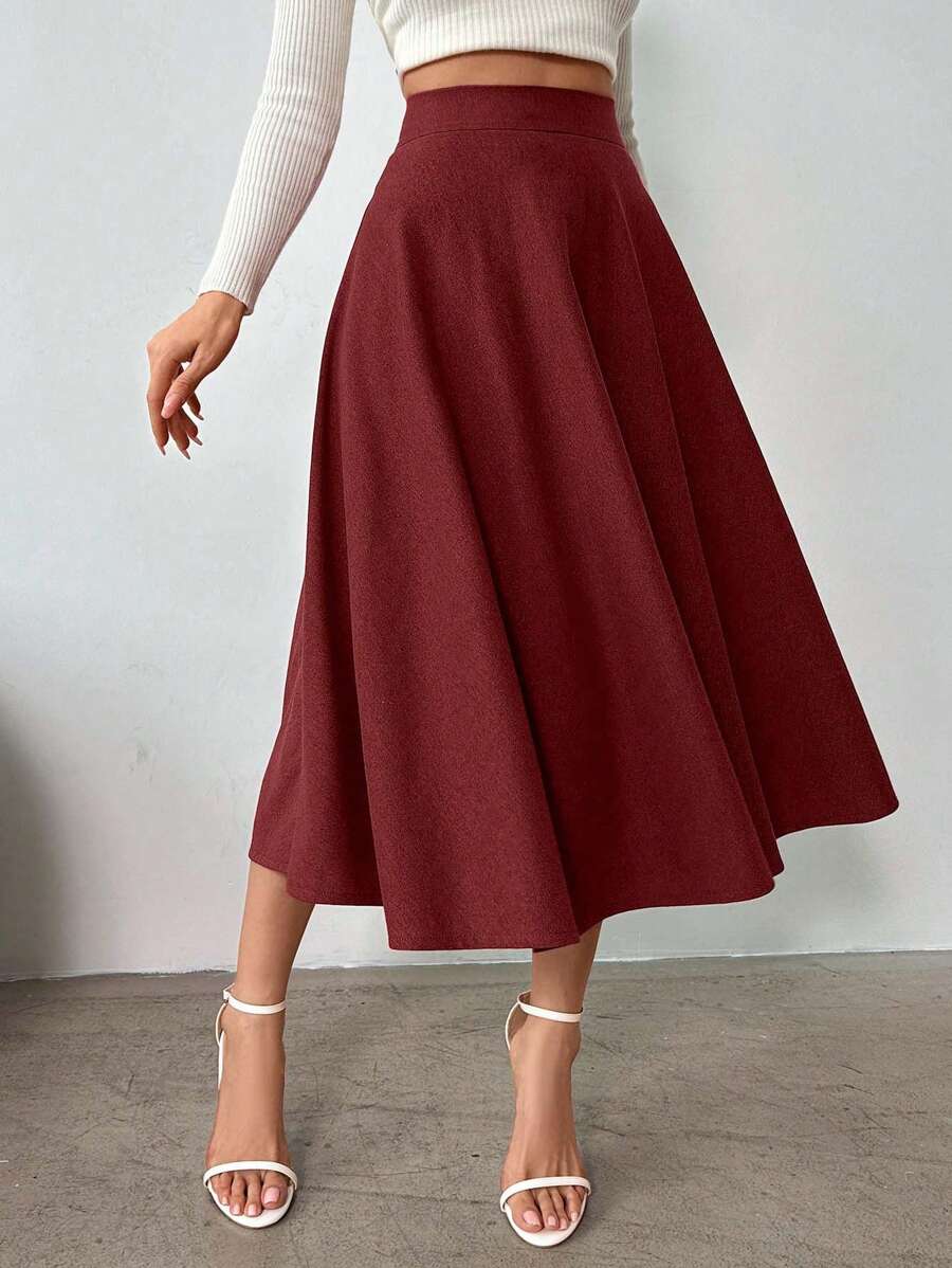 Klassisk medellång kjol