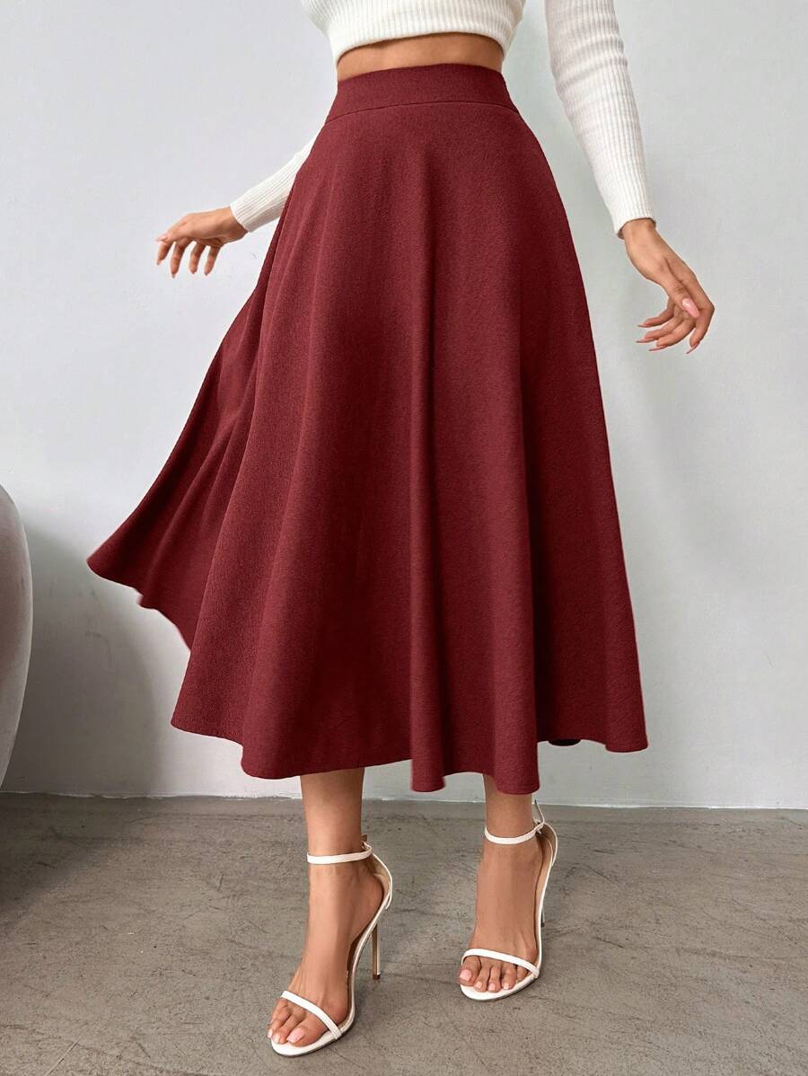 Klassisk medellång kjol