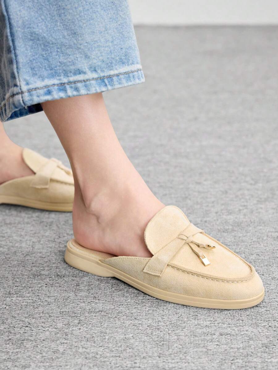 Damloafers med spetsig tå