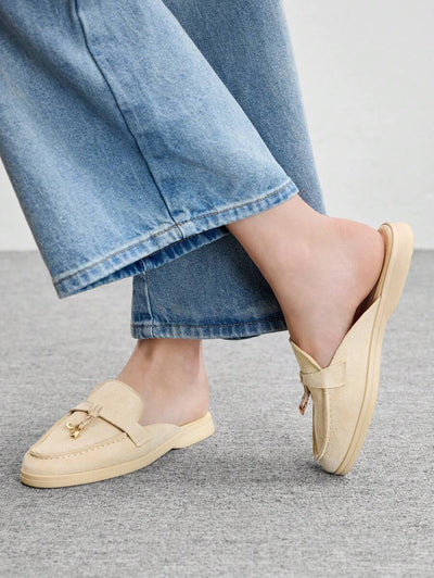 Damloafers med spetsig tå