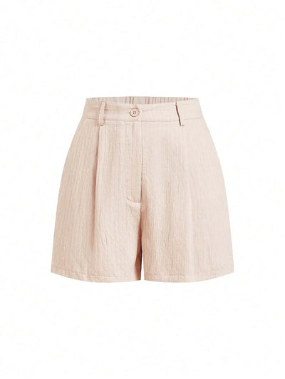 Linneshorts med Bambu­detaljer