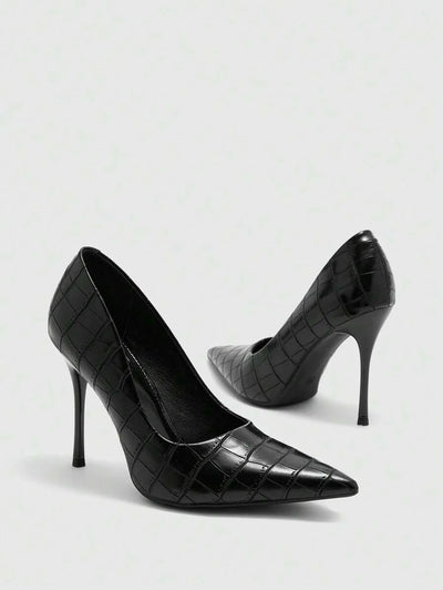 Eleganta pumps med spetsig tå