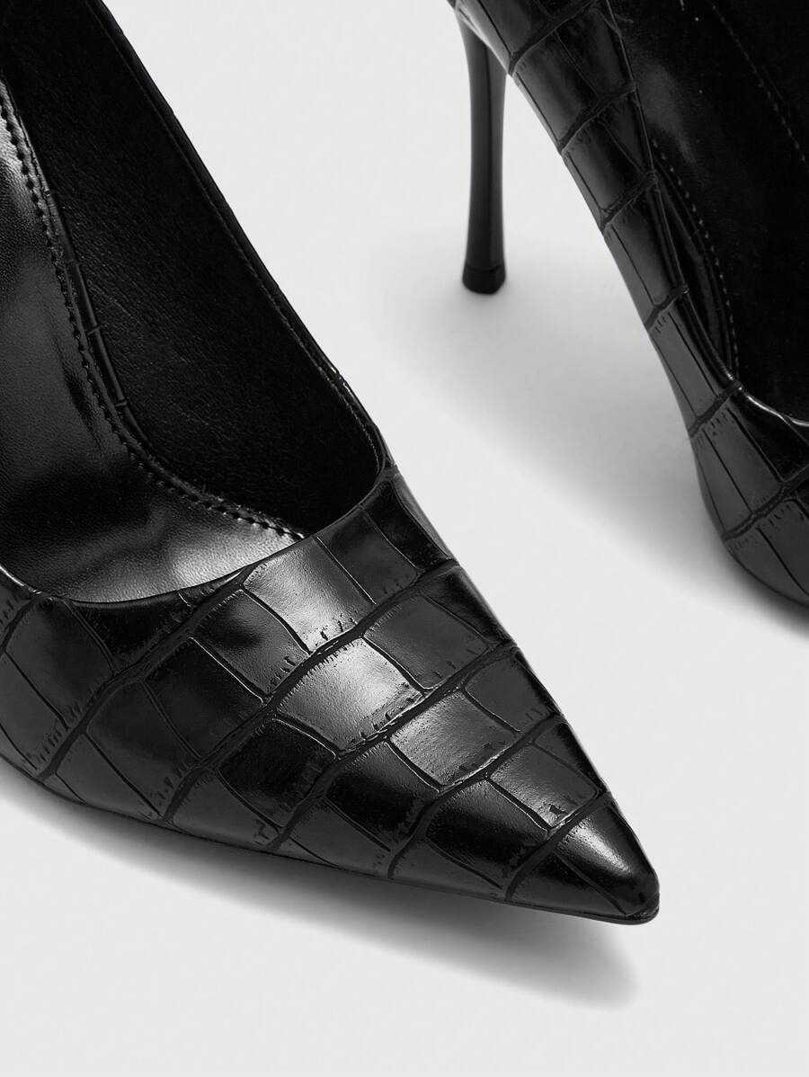 Eleganta pumps med spetsig tå