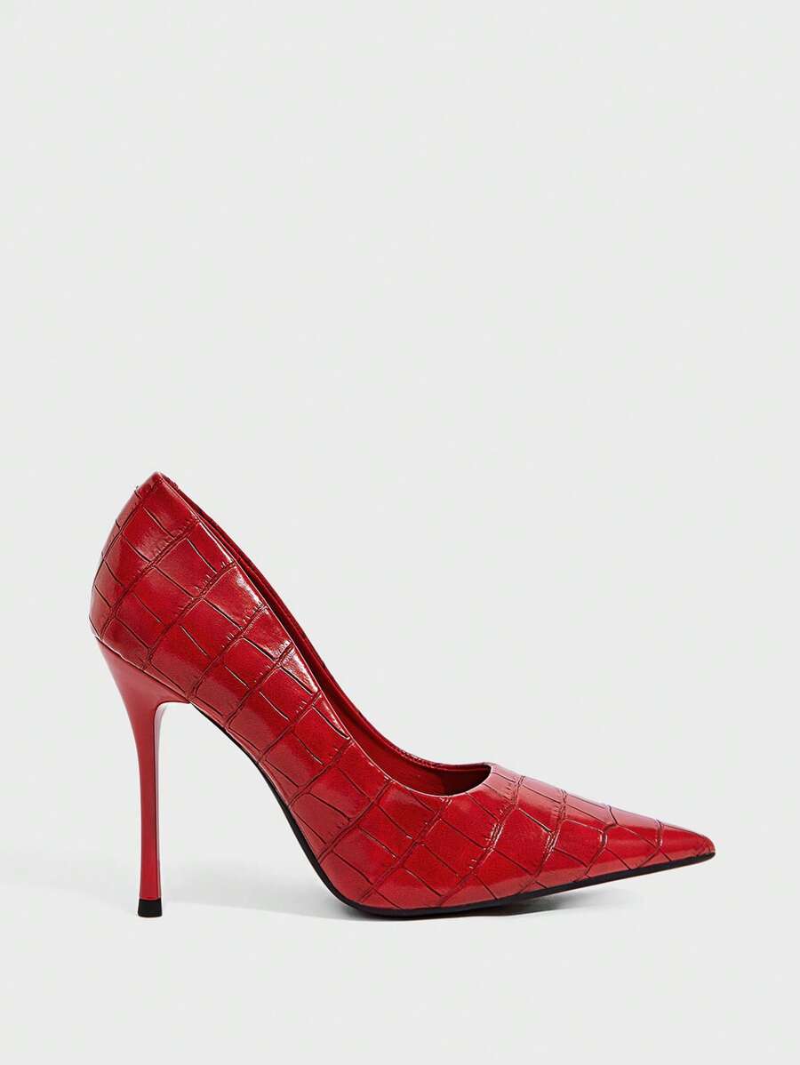 Eleganta pumps med spetsig tå