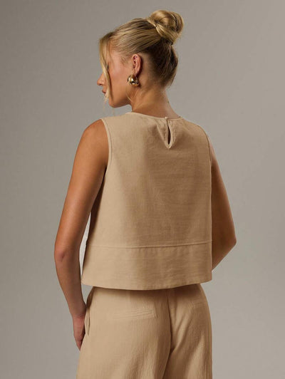 Ärmlös blus med rund hals – Forever 21