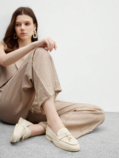 Damloafers med spetsig tå