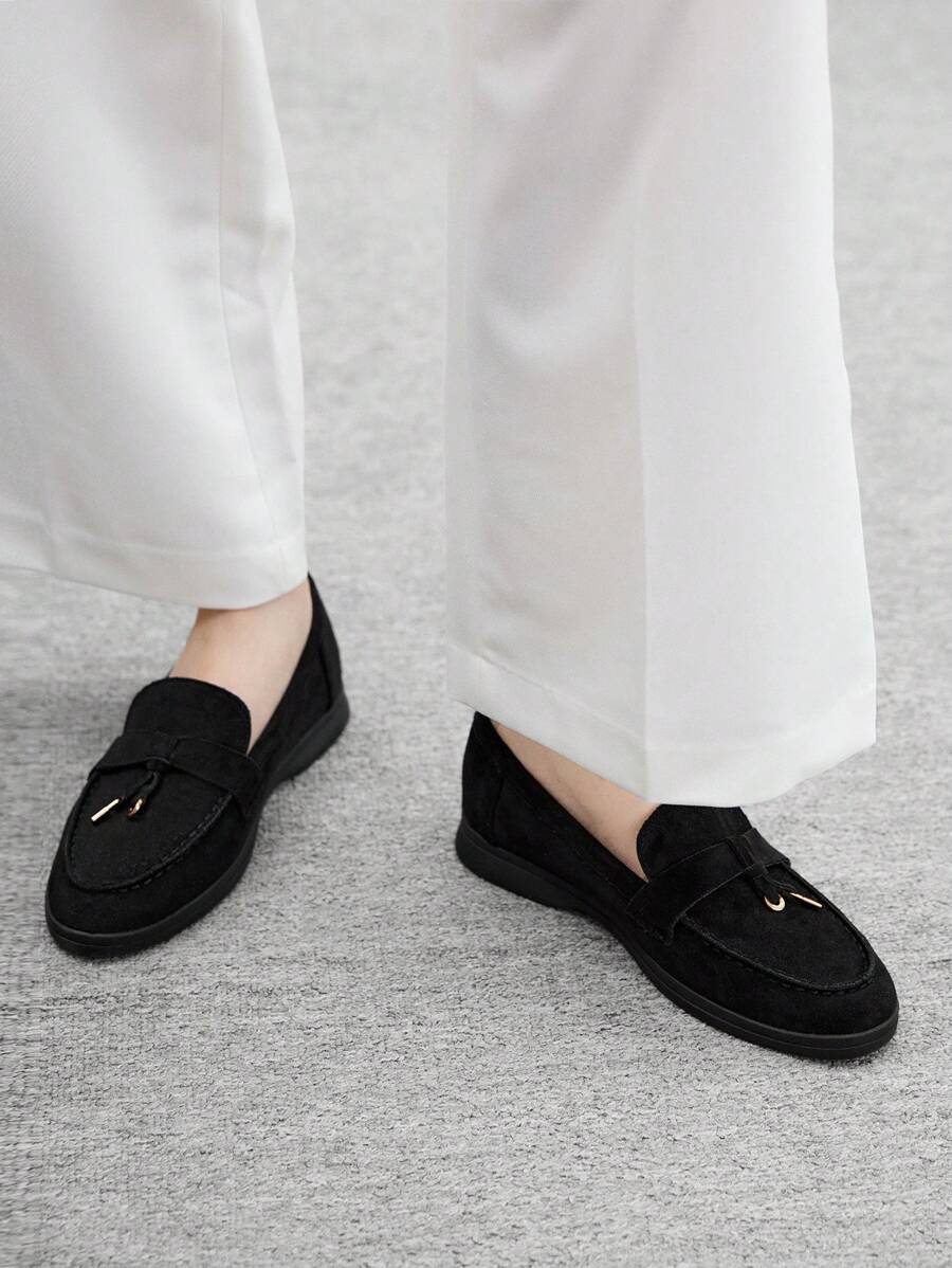 Damloafers med spetsig tå