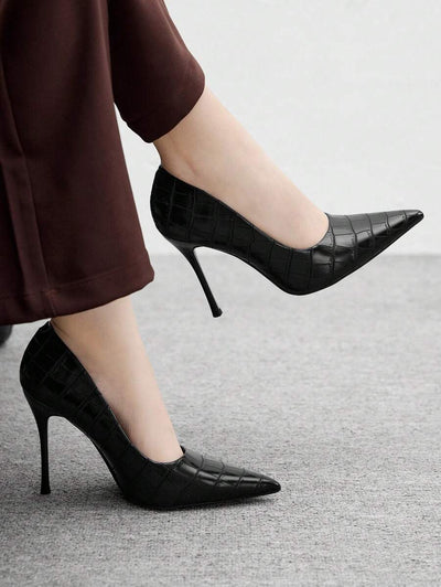 Eleganta pumps med spetsig tå