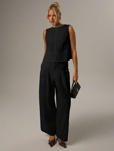 Ärmlös blus med rund hals – Forever 21