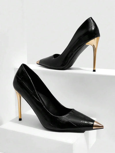 Eleganta pumps med spetsig tå