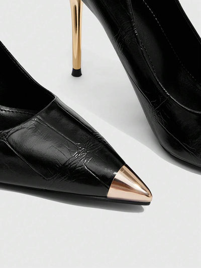 Eleganta pumps med spetsig tå