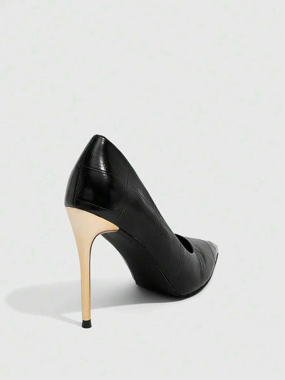 Eleganta pumps med spetsig tå