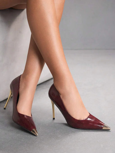 Eleganta pumps med spetsig tå