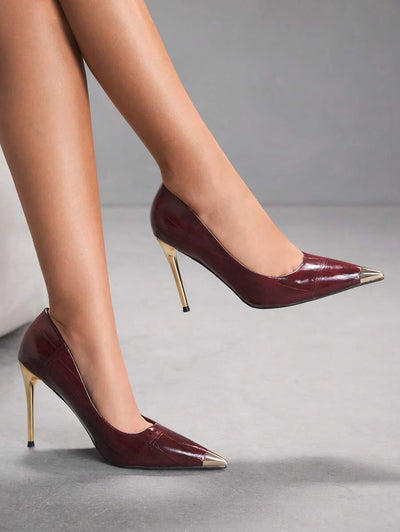 Eleganta pumps med spetsig tå