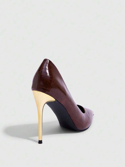 Eleganta pumps med spetsig tå