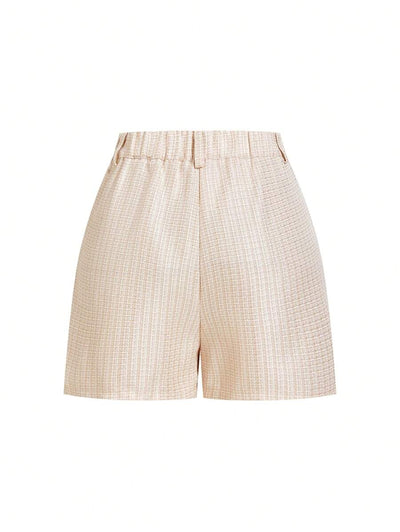 Linneshorts med Bambu­detaljer