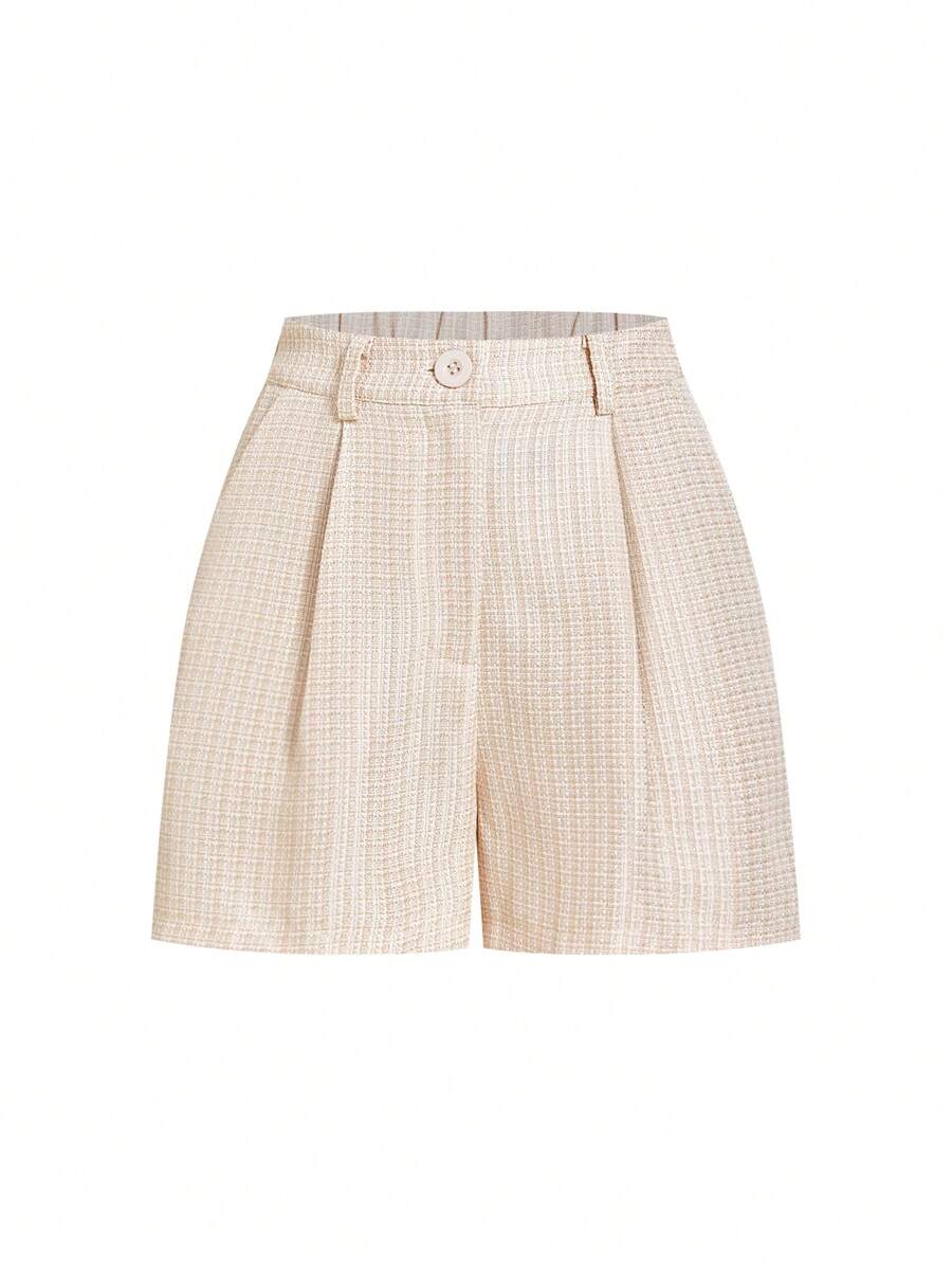 Linneshorts med Bambu­detaljer