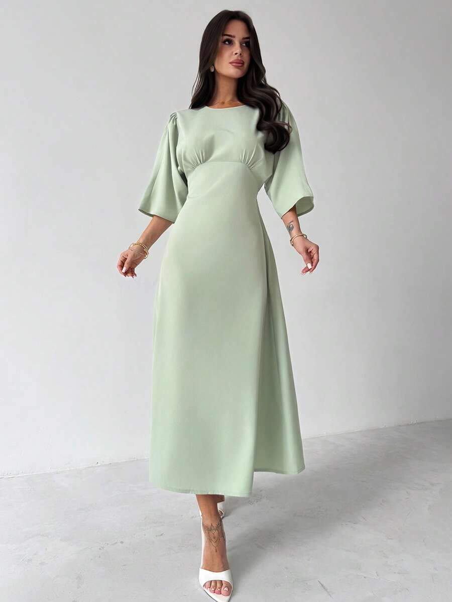 Grace Grön Midiklänning