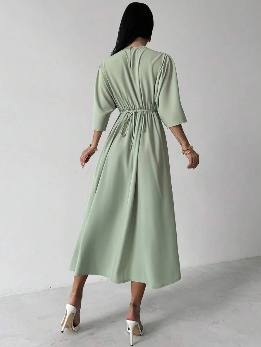 Grace Grön Midiklänning