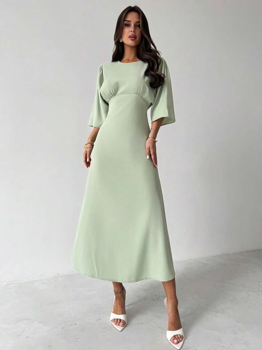 Grace Grön Midiklänning