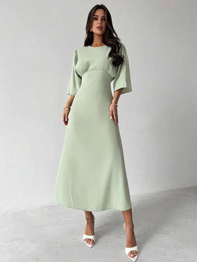 Grace Grön Midiklänning