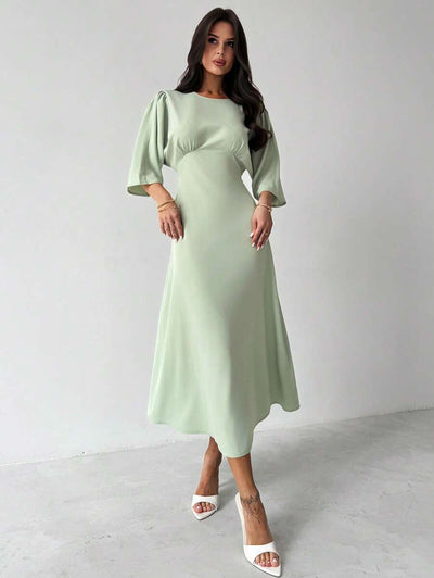 Grace Grön Midiklänning