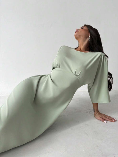 Grace Grön Midiklänning