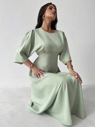 Grace Grön Midiklänning