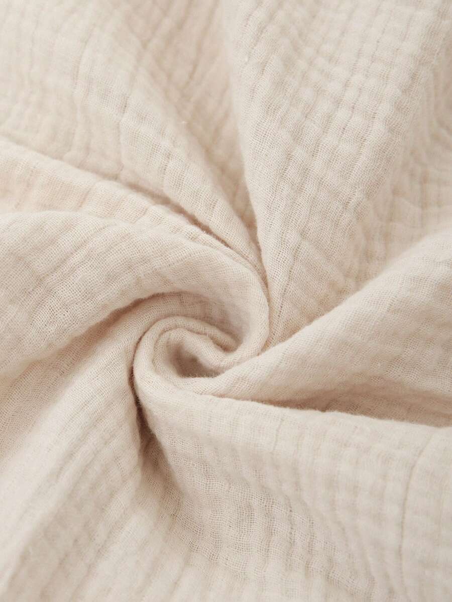 Kakifärgad Randig Midiklänning