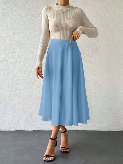 Klassisk medellång kjol