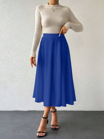 Klassisk medellång kjol