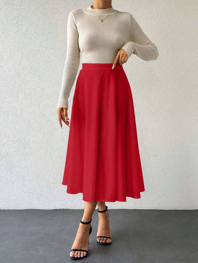 Klassisk medellång kjol