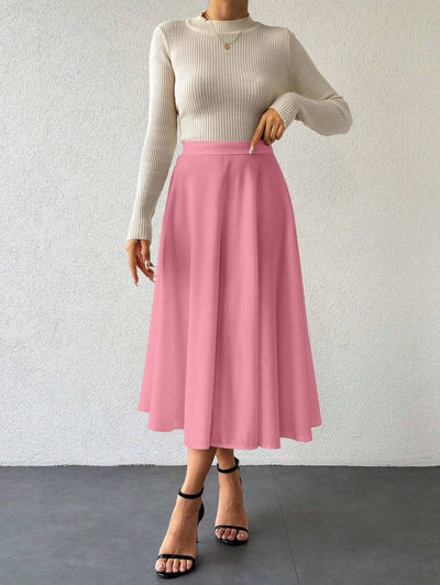 Klassisk medellång kjol