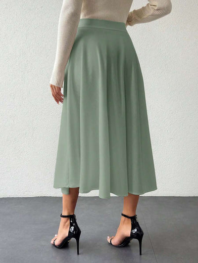 Klassisk medellång kjol