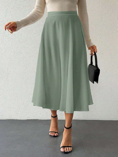 Klassisk medellång kjol