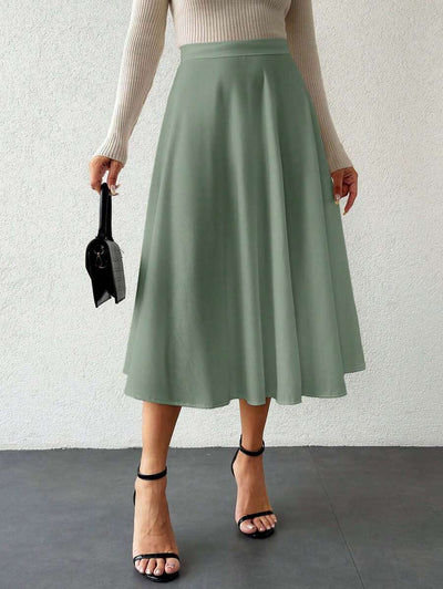 Klassisk medellång kjol