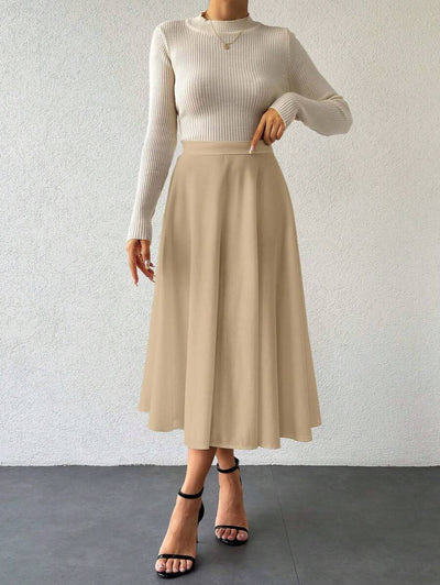 Klassisk medellång kjol