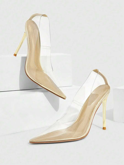 Eleganta pumps med spetsig tå