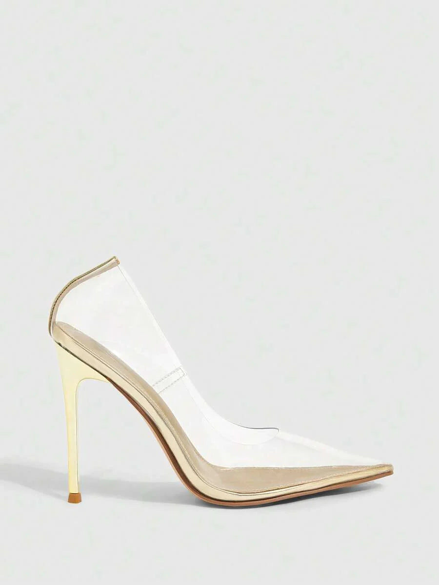 Eleganta pumps med spetsig tå