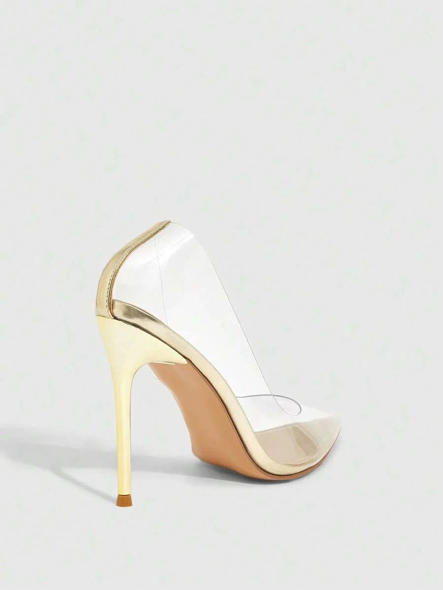 Eleganta pumps med spetsig tå