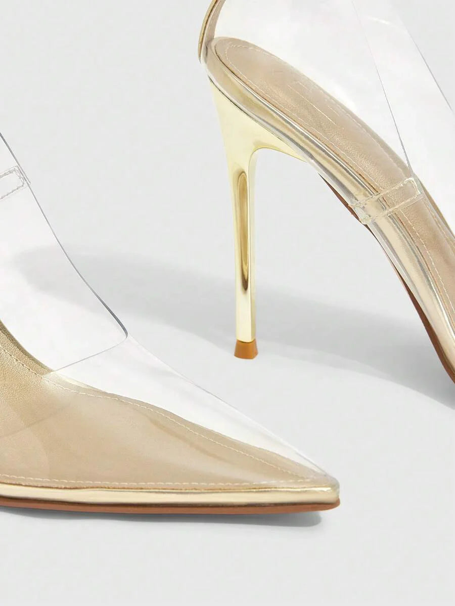 Eleganta pumps med spetsig tå