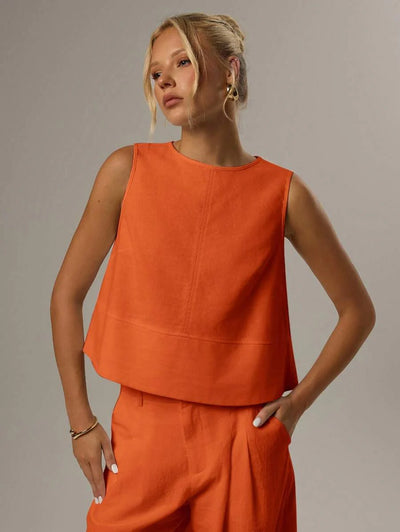 Ärmlös blus med rund hals – Forever 21